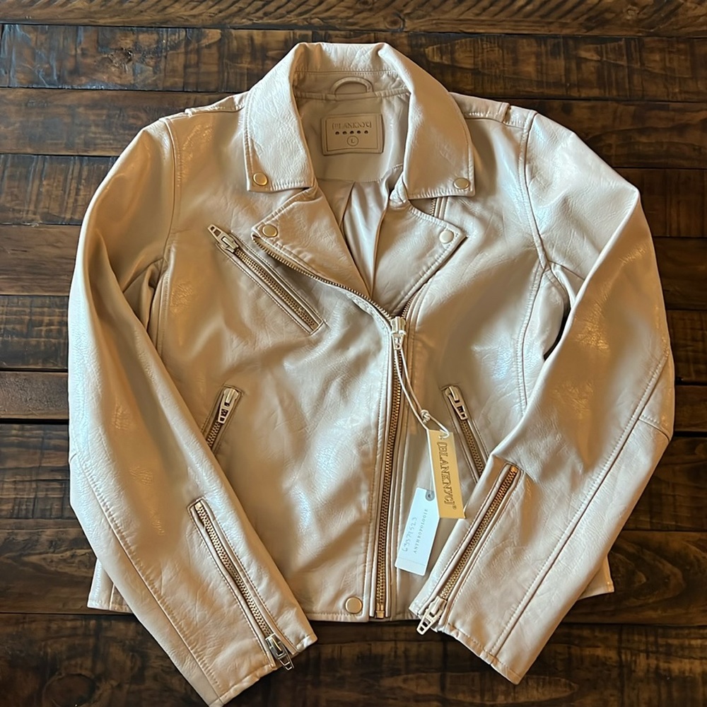 Anthropologie BlankNYC leather jacket size L